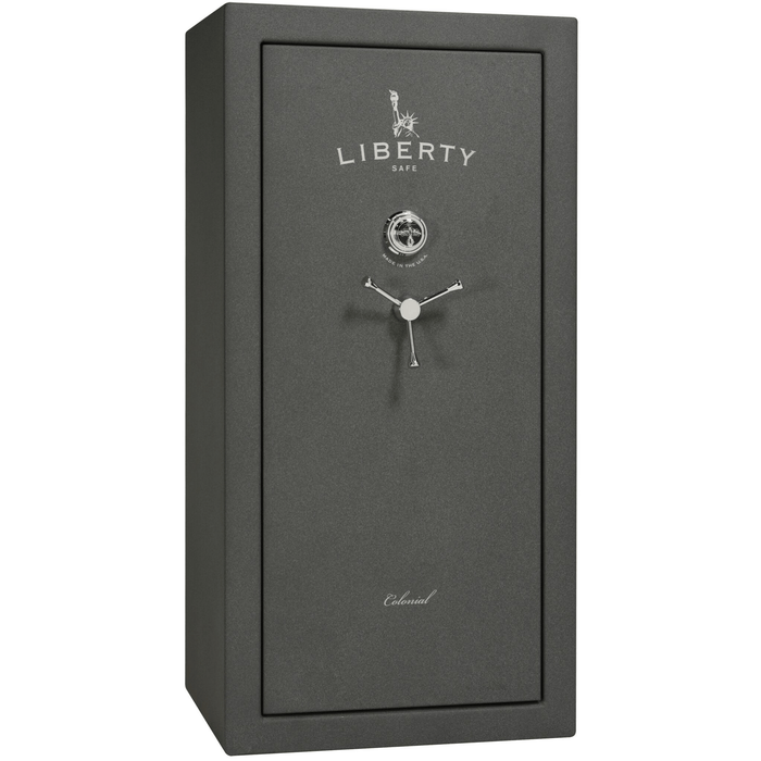 Colonial Series | Level 4 Security | 75 Minute Fire Protection | 23 | DIMENSIONS: 60.5"(H) X 30"(W) X 22"(D*) | Granite Textured | Mechanical Lock