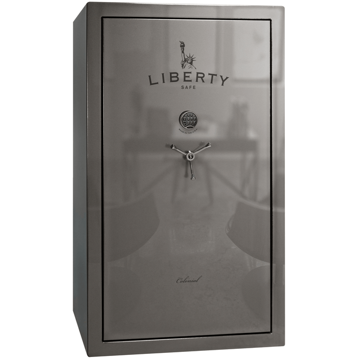 Colonial Series | Level 4 Security | 75 Minute Fire Protection | 50 | DIMENSIONS: 72.5"(H) X 42"(W) X 27.5"(D*) | Gray Gloss | Electronic Lock